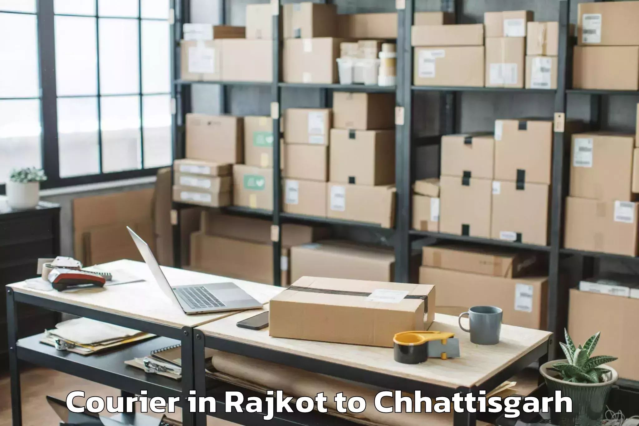 Top Rajkot to Bastar Courier Available